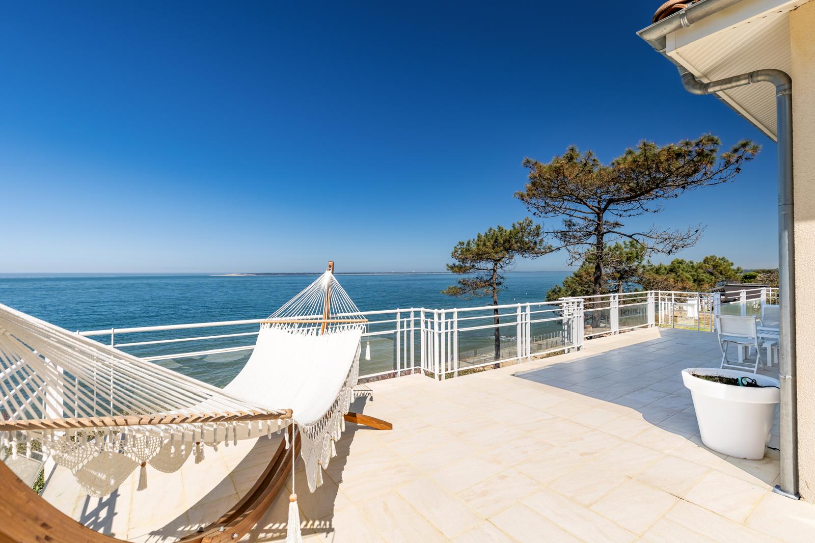 Terrasse vue Bassin d'Arcachon